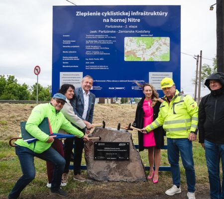 Začína výstavba ďalšieho úseku Hornonitrianskej cyklomagistrály