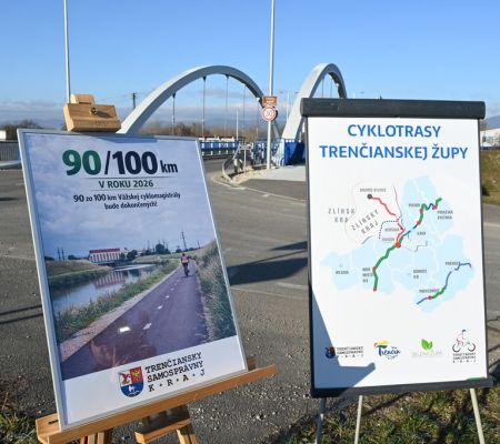 Začala výstavba predposledného úseku Vážskej cyklomagistrály