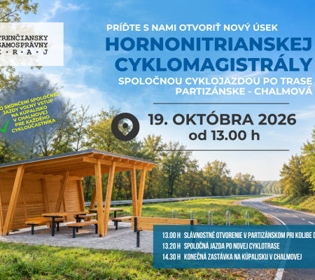 Vyskúšajte s nami nové kilometre cyklotrasy na hornej Nitre