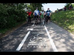 Slávnostné otvorenie úseku cyklotrasy v rámci projektu Na bicykli po stopách histórie