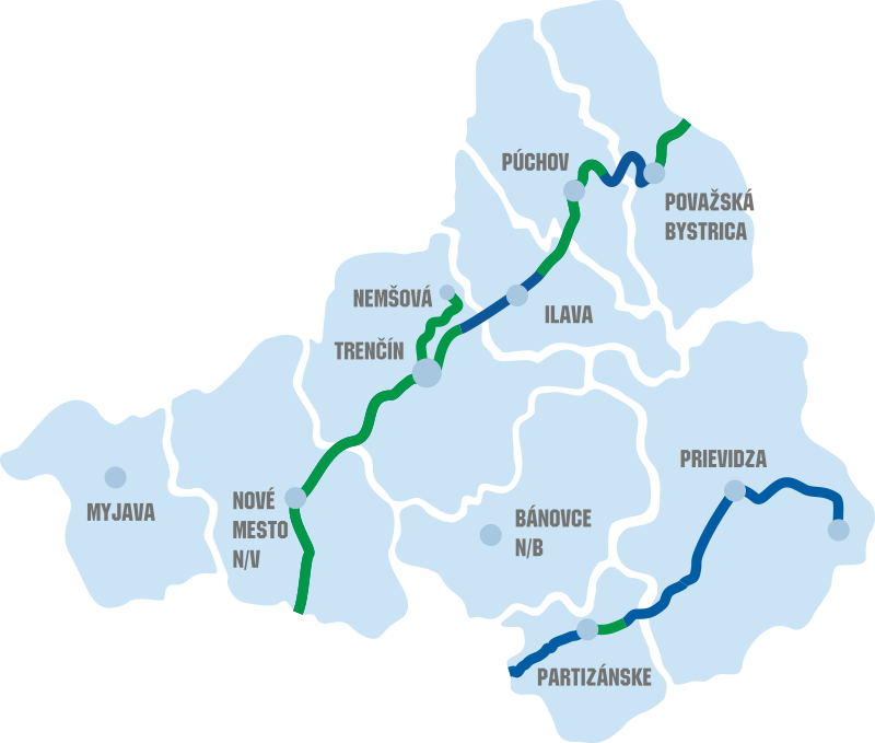 aktuálna mapa cyklotrás tsk